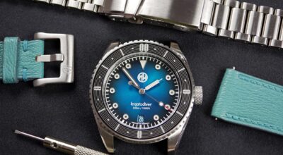 MW Timepieces-Legatodiver-teal_tool leather and bracelet-min