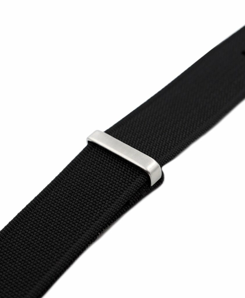 Ribbed Nylon Strap Black WB Original - Watch Bands - WatchBandit