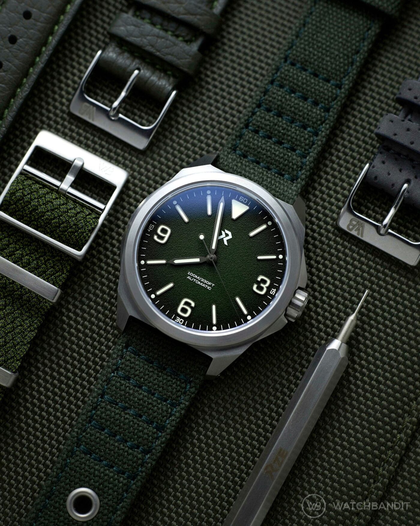 RZE Resolute-Forest Green-mood-watchbandit straps