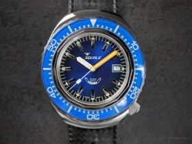 Squale-2002 Series-101 Atmos Polished Blue-Blue Dial-Front