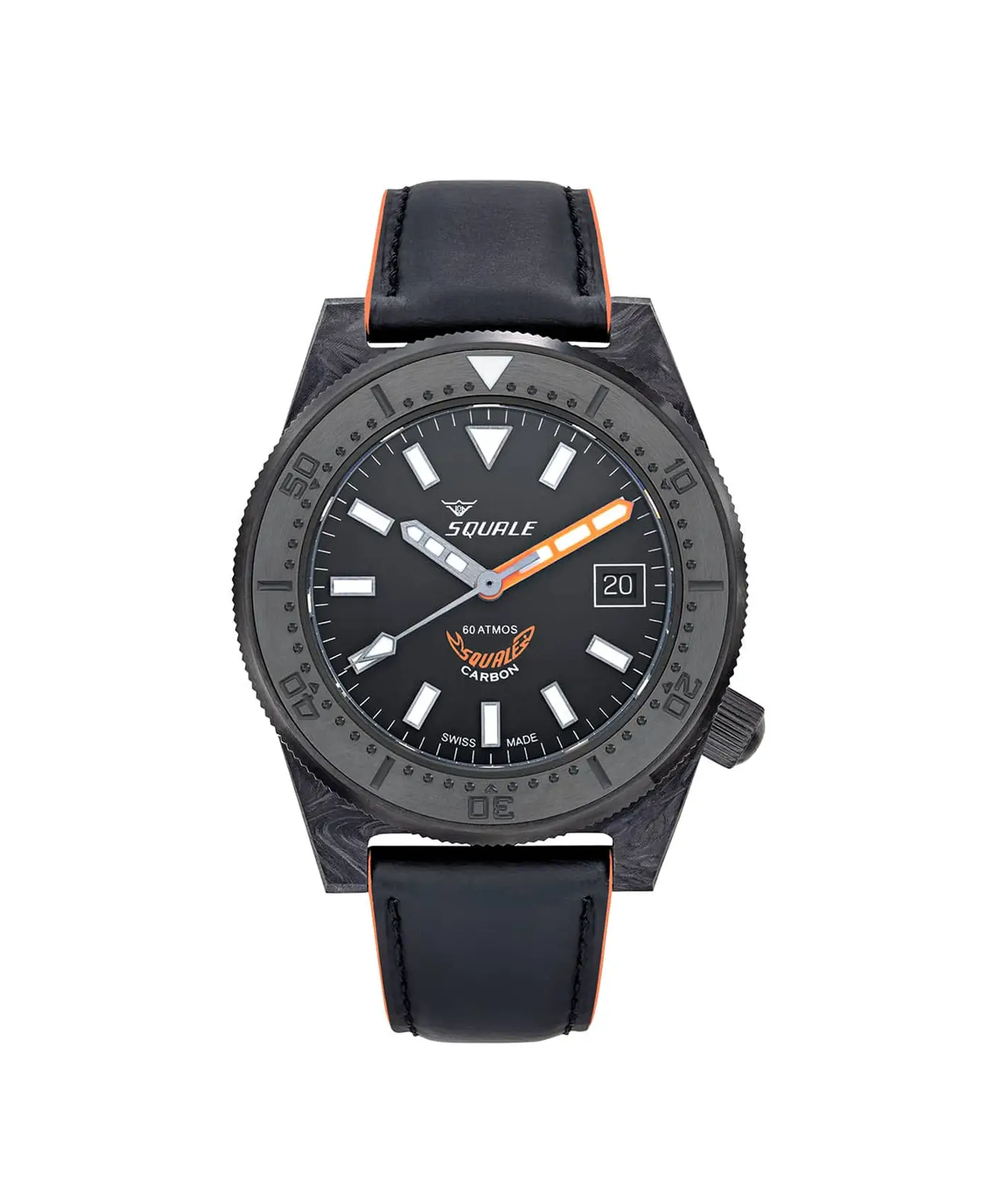 Squale – 60 ATM – T-183 Forged Carbon – Orange Squale – 60 ATM – T-183 Forged Carbon – Orange