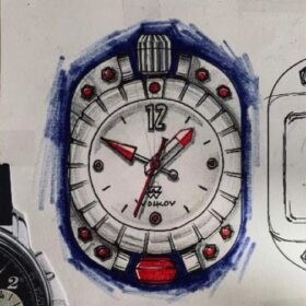 Wolkov watches design sketch
