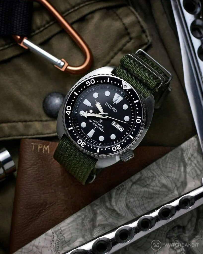 Seiko turtle rubber outlet strap