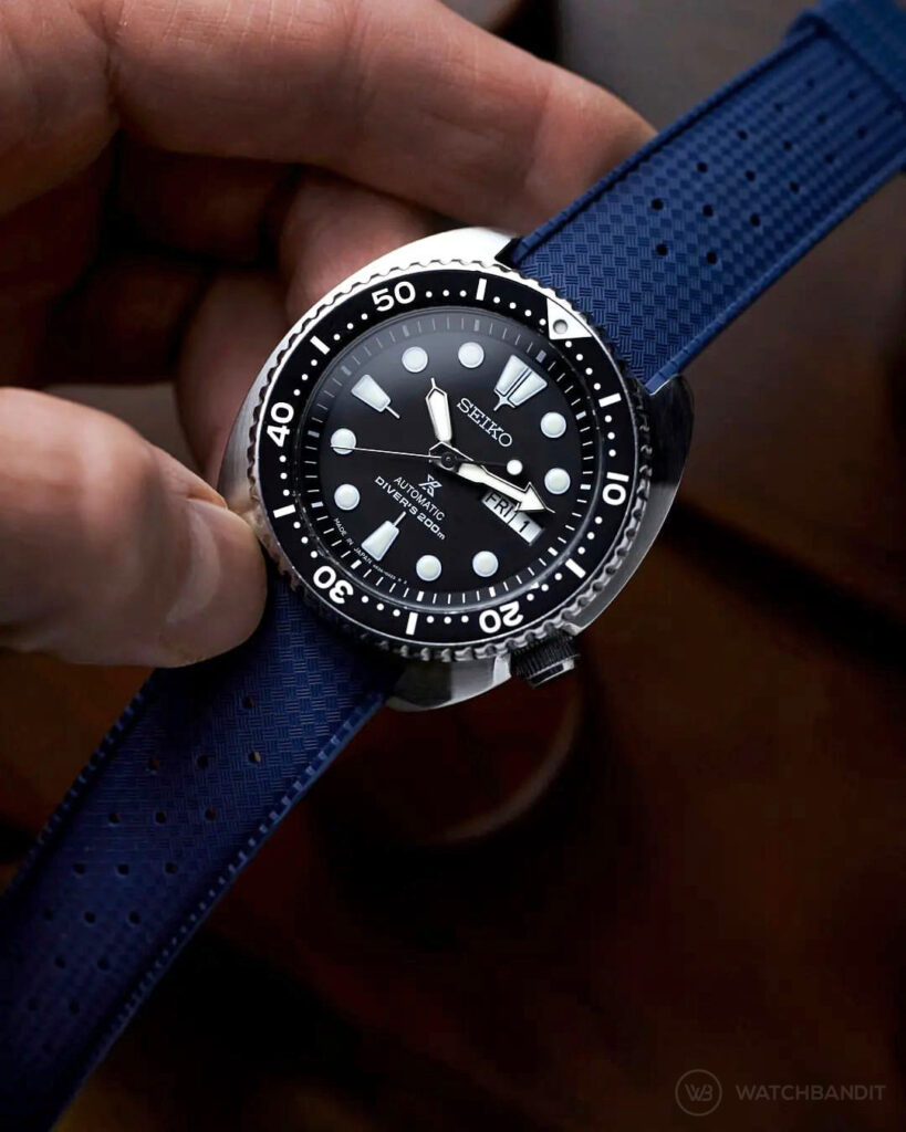 Arriba 106+ imagen best rubber strap for seiko turtle