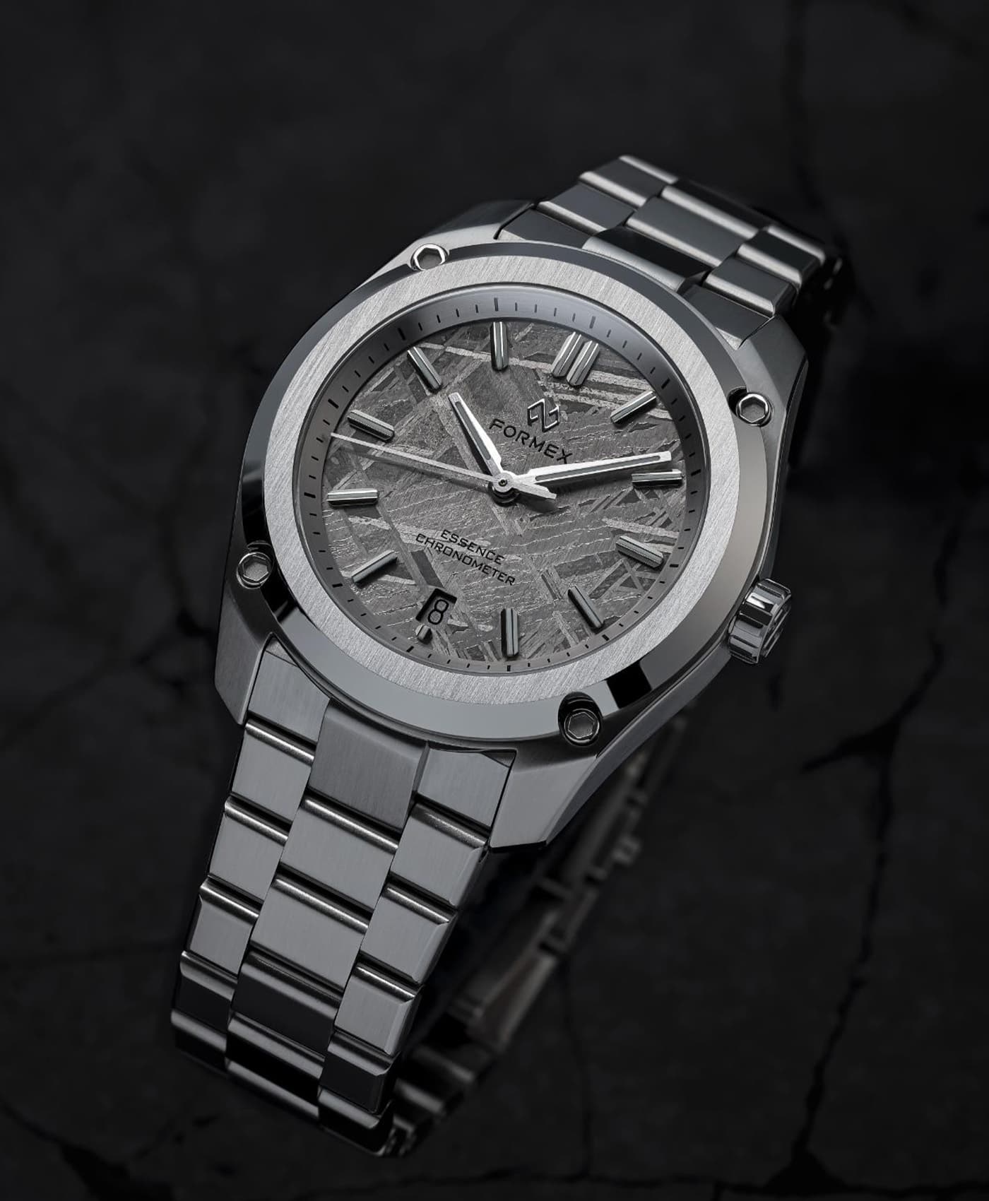 Formex - Essence ThirtyNine (39mm) Automatic Chronometer - SPACE ROCK - Limited Edition - Steel Bracelet-mood-min