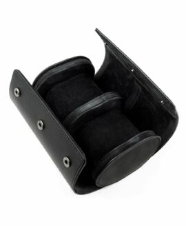 The Watch Stand - The Watch Roll (2 Watches) - Nero-min