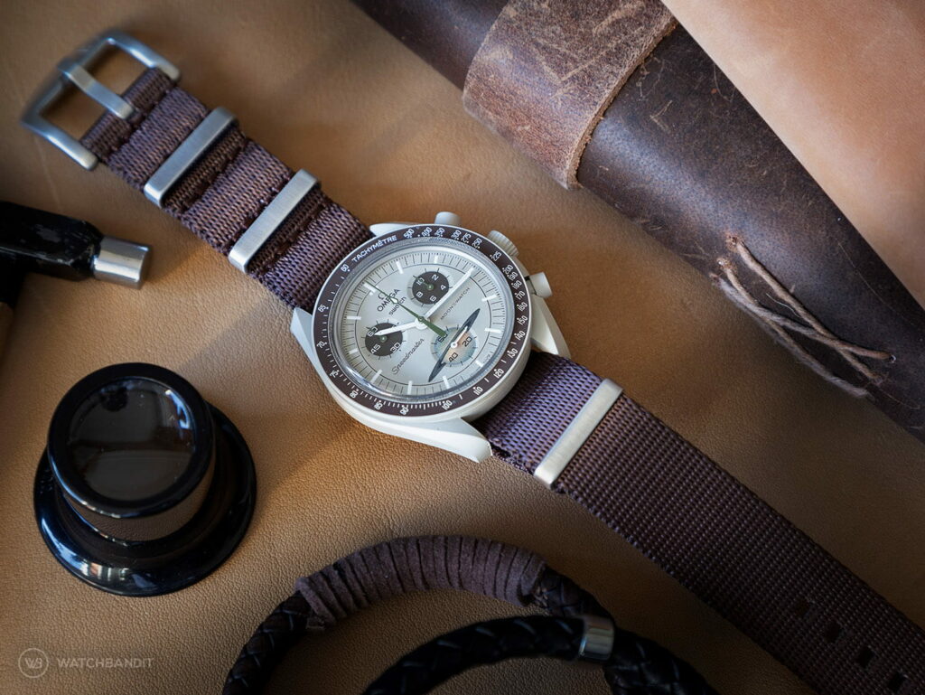 Omega-MoonSwatch-Mission-to-Saturn-brown-nato-strap-Watchbandit-min