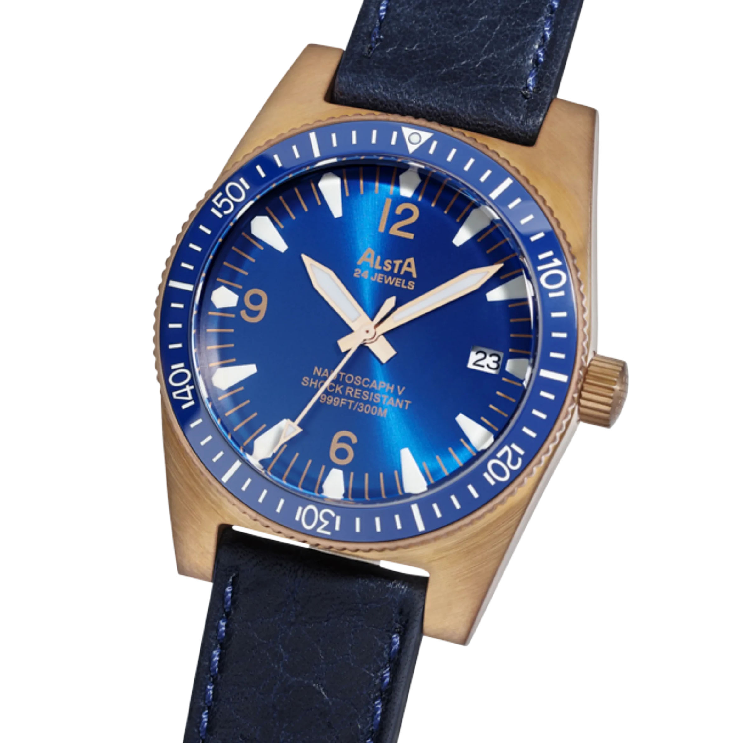 Alsta - Nautoscaph - Bronze Blue - close up Alsta - Nautoscaph - Bronze Blue - close up