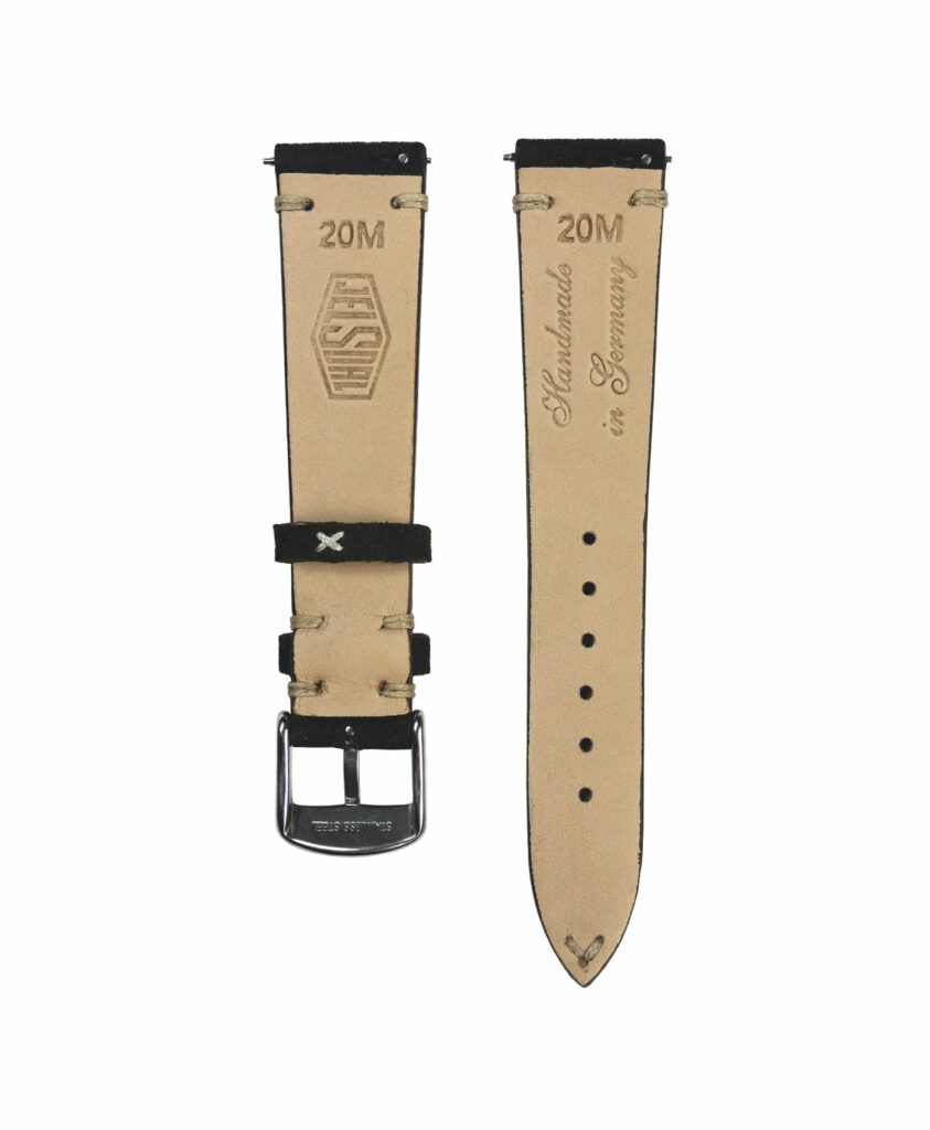 Jelsdal Vintage Suede Watch Strap Dark Brown Watch Bands WatchBandit