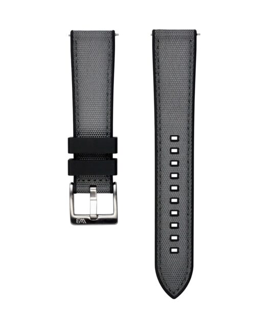 Hybrid Sailcloth/Rubber Watch Strap Grey WB Original - Watch Bands ...