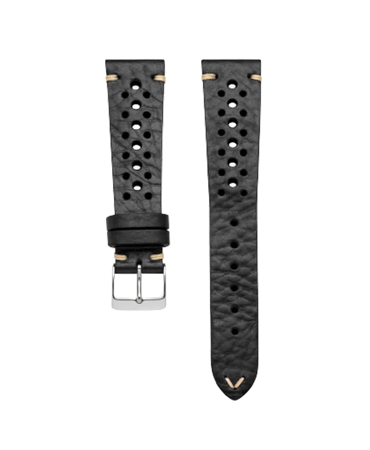 Wristporn-Black-Racing-Cowhide-Leather-Watch Strap
