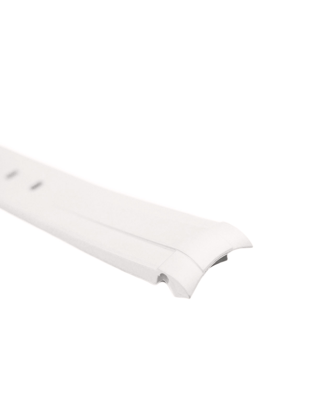 Curved-End-Rubber-Watch-Strap-White-WB-Original-side