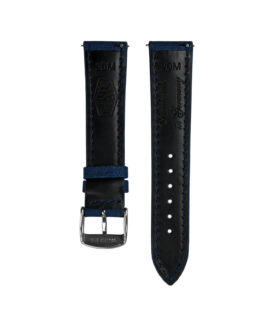 Jelsdal - Upcycled SEAQUAL® Fabric Watch Strap - Blue-back