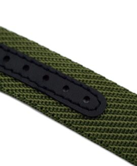 Premium Adjustable Single-Pass Nato Strap-Military Green-WB Original-detail-min