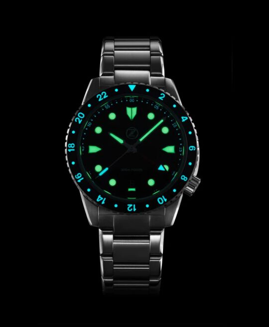 Zelos Mako 300M Diver GMT Meteorite Watch - WatchBandit