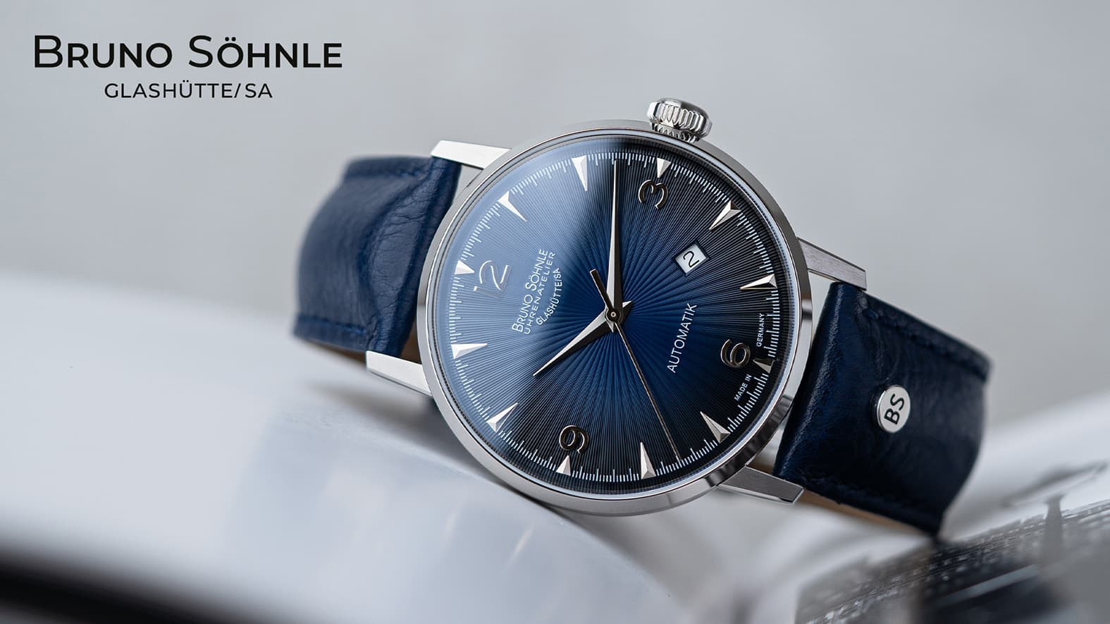 Bruno Söhnle Glashütte - Stuttgart II Automatik Big Blue dial