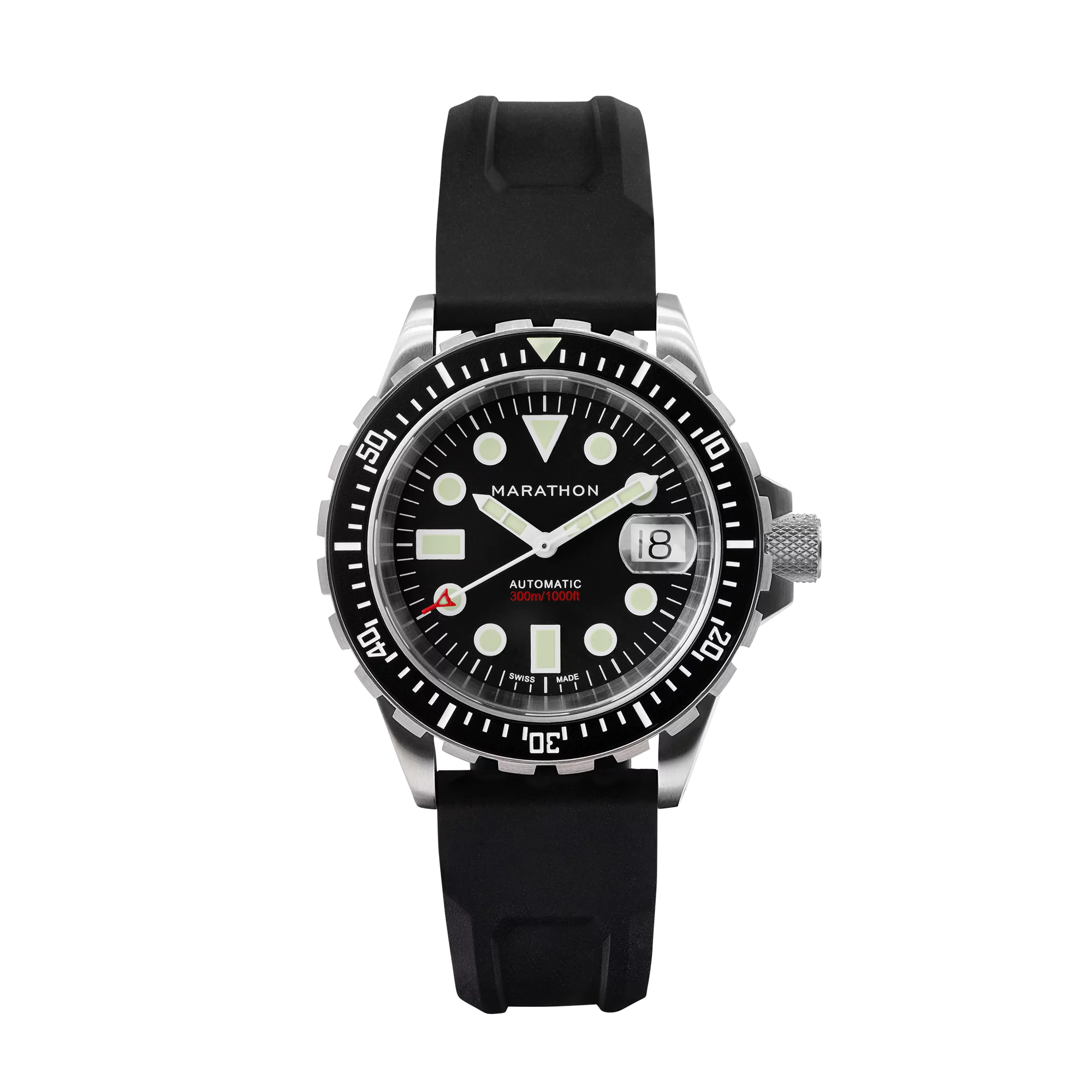 Marathon 41MM ORIGINAL SAR W/ DATE (OSAR-D) Rubber Strap