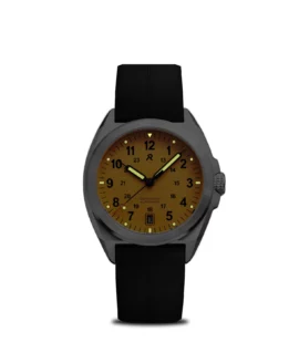 RZE Medaillon Yellow Valour 38 Titanium watch Lume