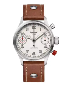 hanhart-pioneer-twindicator-antique-white-smooth-bezel-45-mm-light-brown-leather