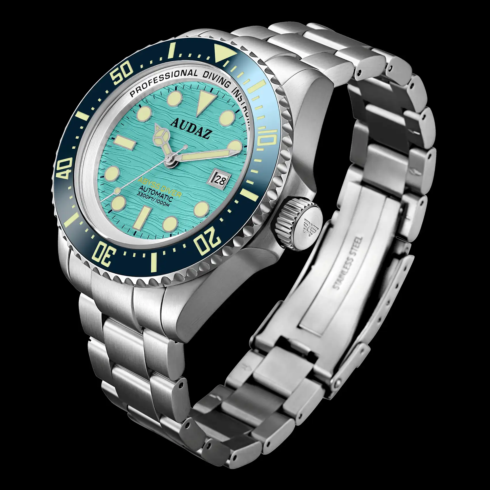 ADZ-3010-07_Slant_5000x Audaz ABYSS DIVER aqua blue dial