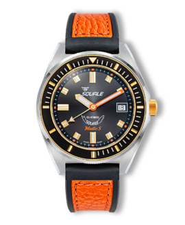 Squale - Matic S Two-Tone - MATICGBKBK.RLOR - HydroLeather Watch Strap