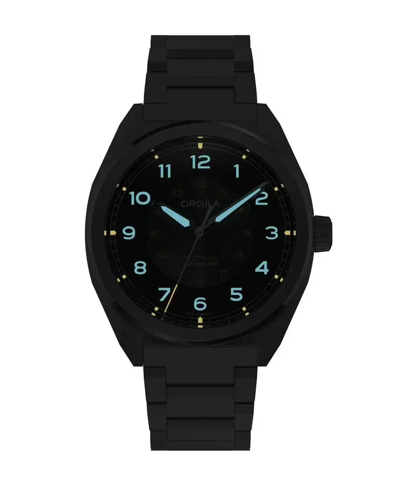 Circula ProTrail Black - steel bracelet - lume Circula ProTrail lume